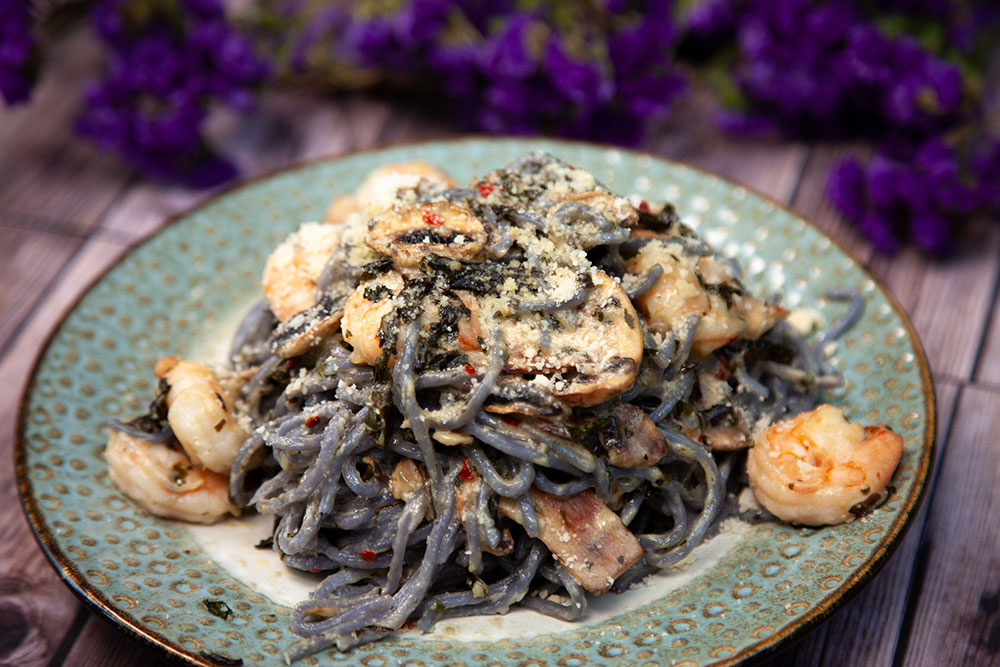 Kalo Noodles with Coconut Cream Sauce Kalo Noodles with Coconut Cream Sauce